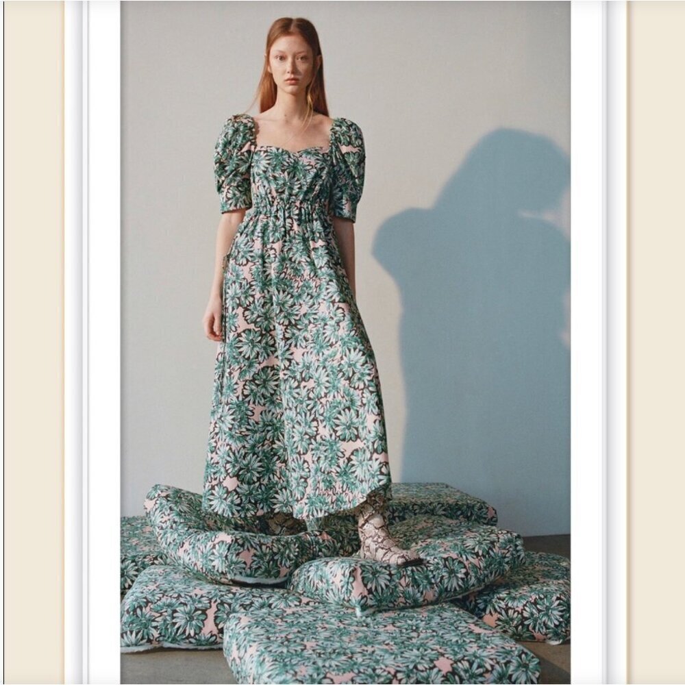 ZARA PRINTED POPLIN DRESS Size S , M NEW WITH TAG!